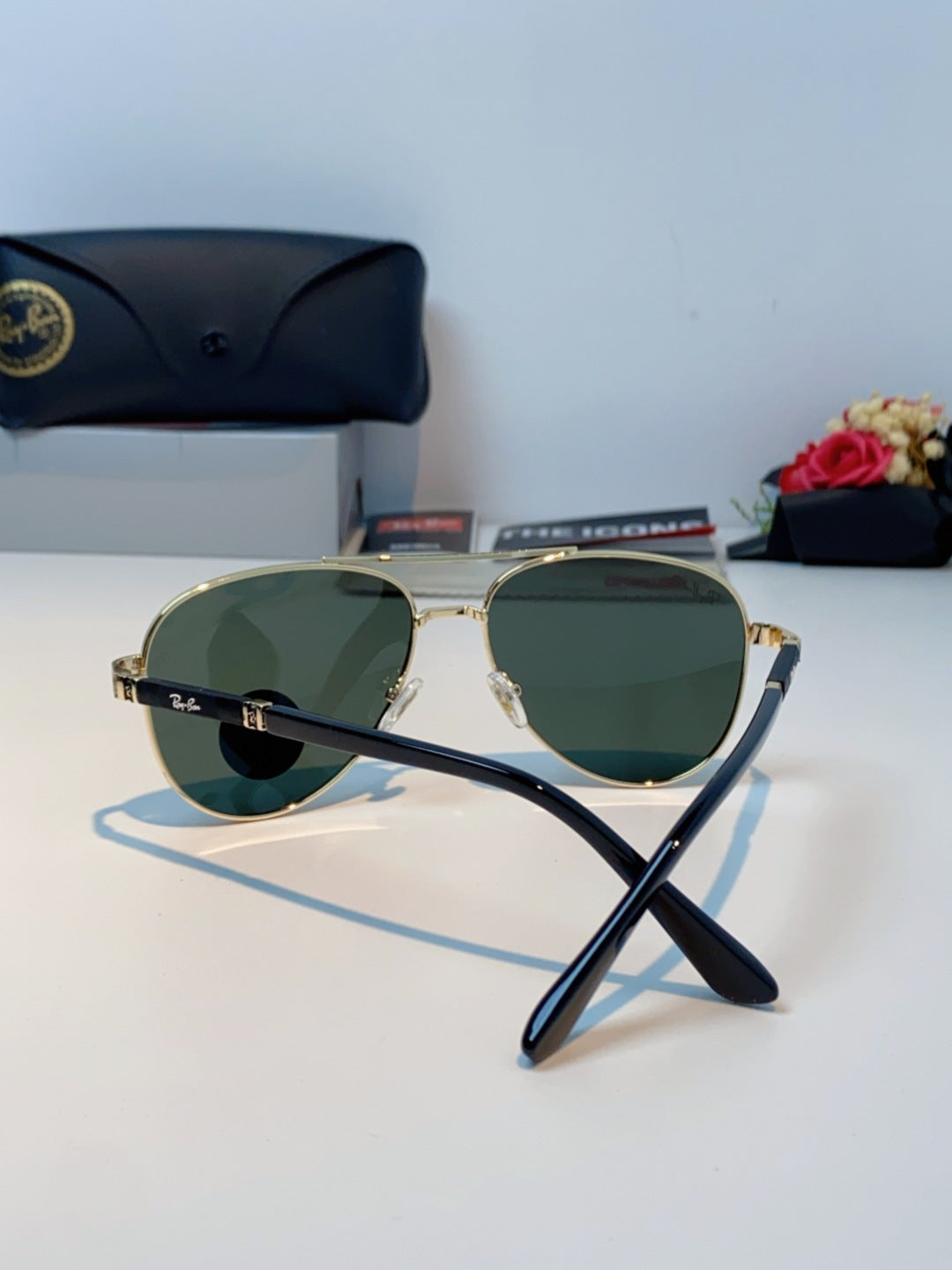 Ray-Ban RB58517 Polarized Aviator Black Lens Sunglasses for Men & Wom - 450049 - detail image 3