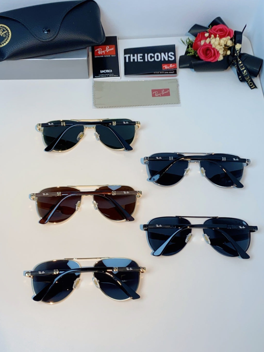 Ray-Ban RB58517 Polarized Aviator Black Lens Sunglasses for Men & Wom - 358981 - detail image 11