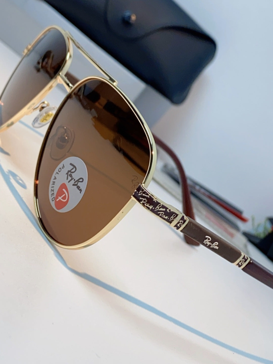 Ray-Ban RB58517 Polarized Aviator Brown Lens Sunglasses for Men & Wom - 358980 - detail image 7