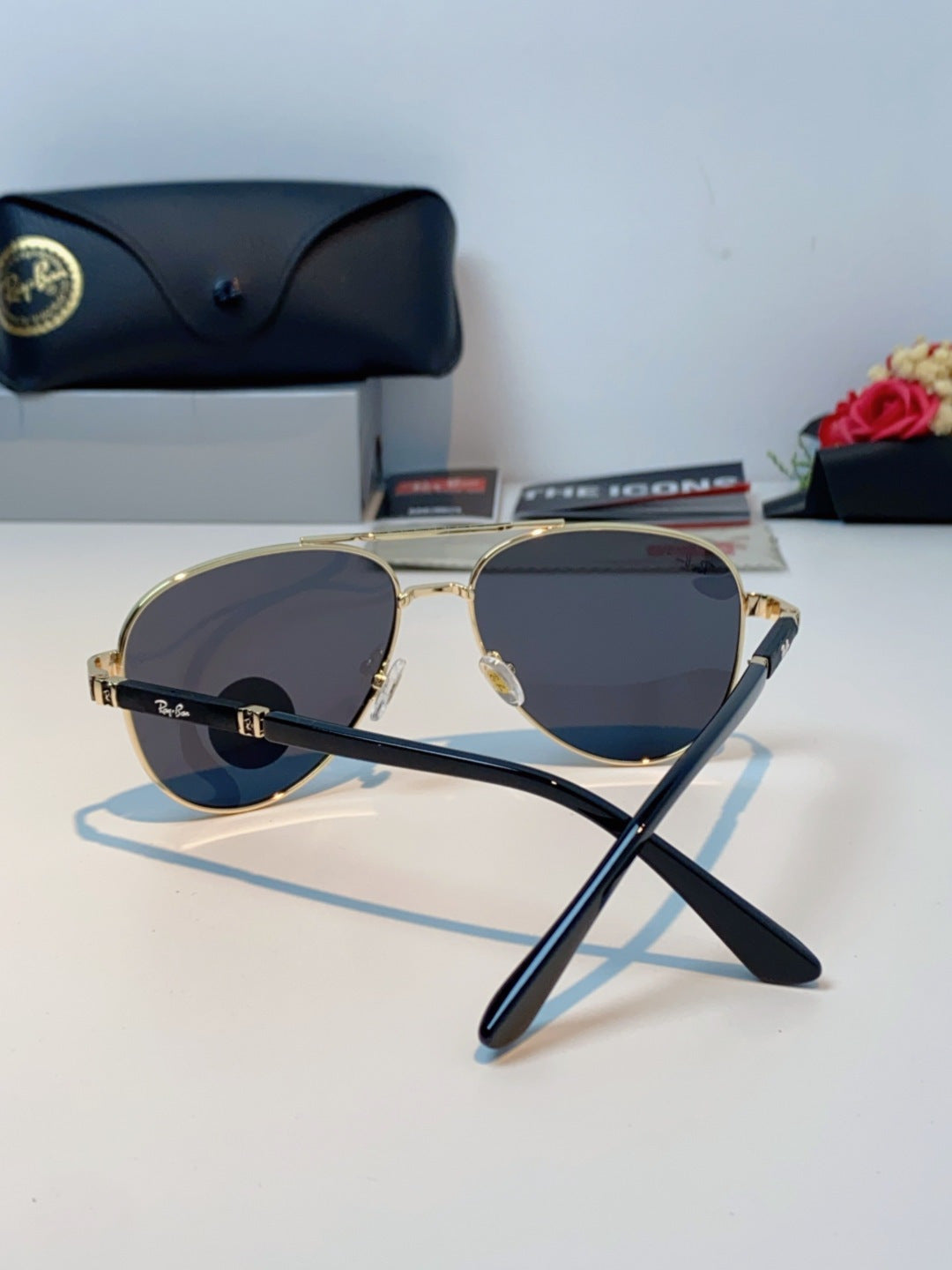 Ray-Ban RB58517 Polarized Aviator Black Lens Sunglasses for Men & Wom - 358981 - detail image 3