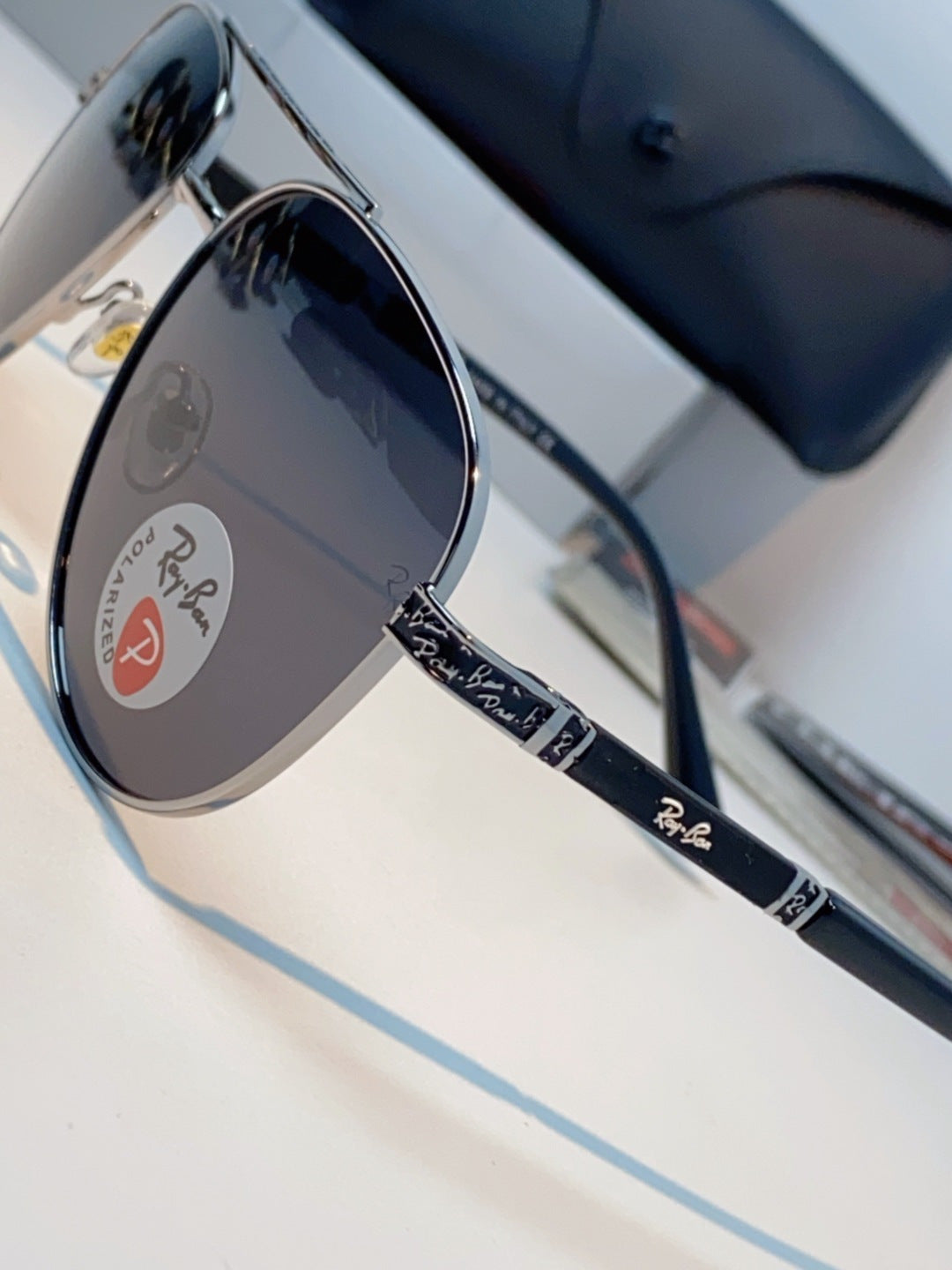Ray-Ban RB58517 Polarized Aviator Black Lens Sunglasses for Men & Wom - 358982 - detail image 7