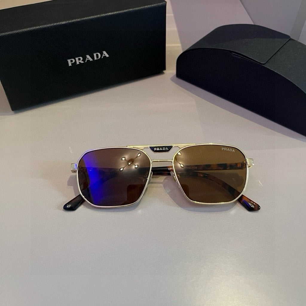 Prada Polarized Fashion Brown Lens Sunglasses for Men - 415755 - detail image 4