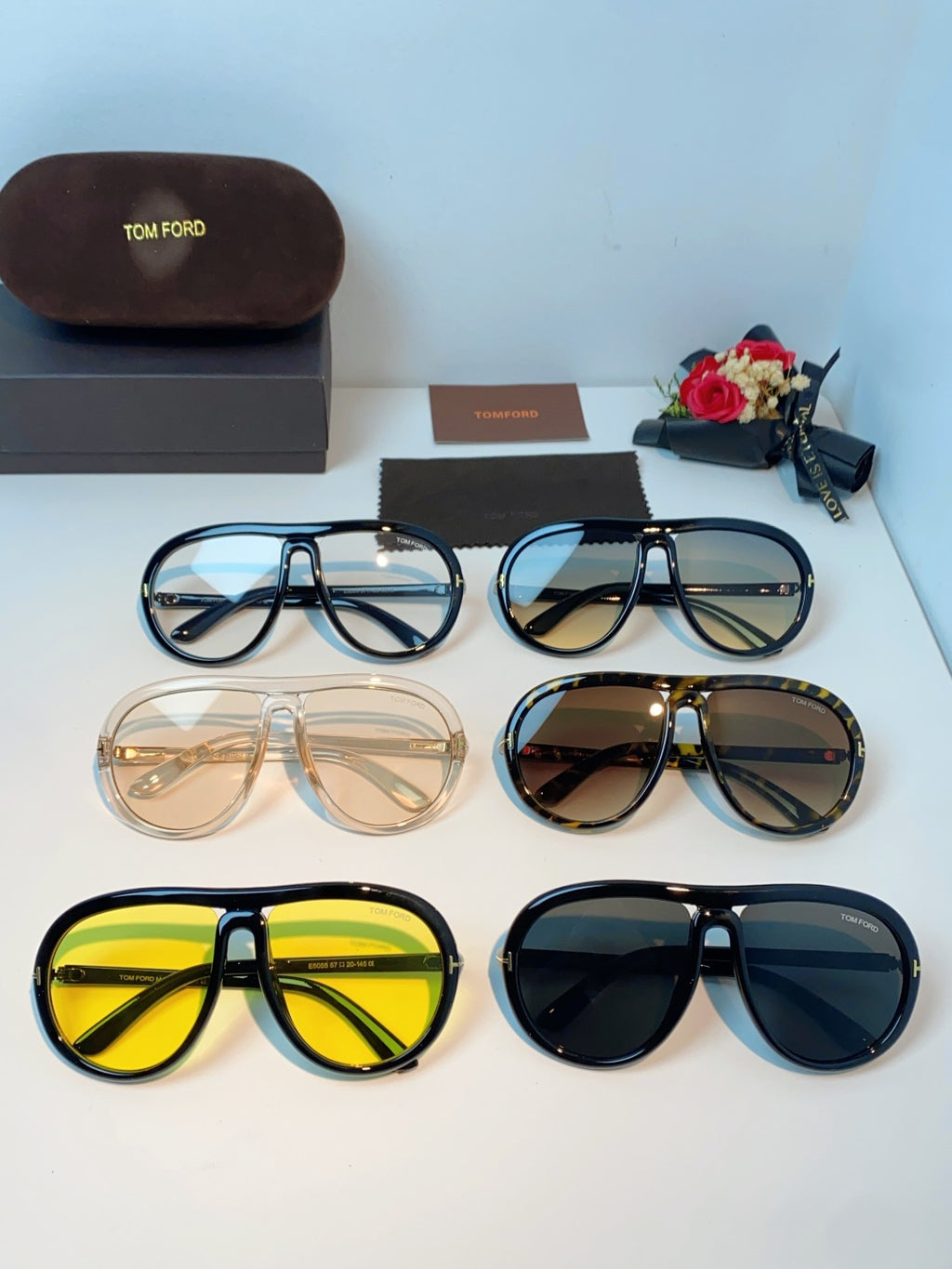 Tom Ford Aviator Black Lens Sunglasses for Men & Women - 432853 - detail image 12
