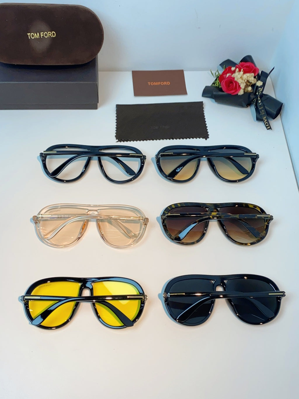 Tom Ford Aviator Black Lens Sunglasses for Men & Women - 432853 - detail image 11