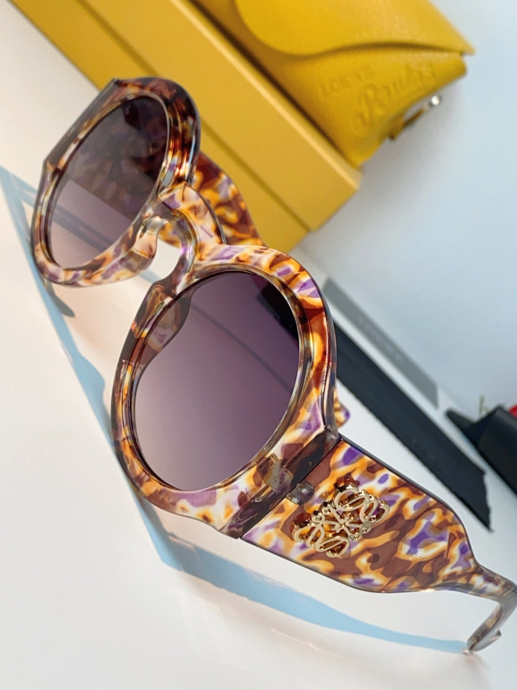 Loewe Round Brown Lens Sunglasses for Women - 935446 - detail image 7