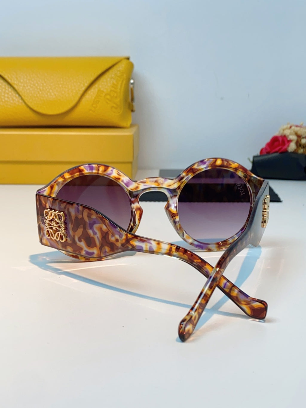 Loewe Round Brown Lens Sunglasses for Women - 935446 - detail image 3