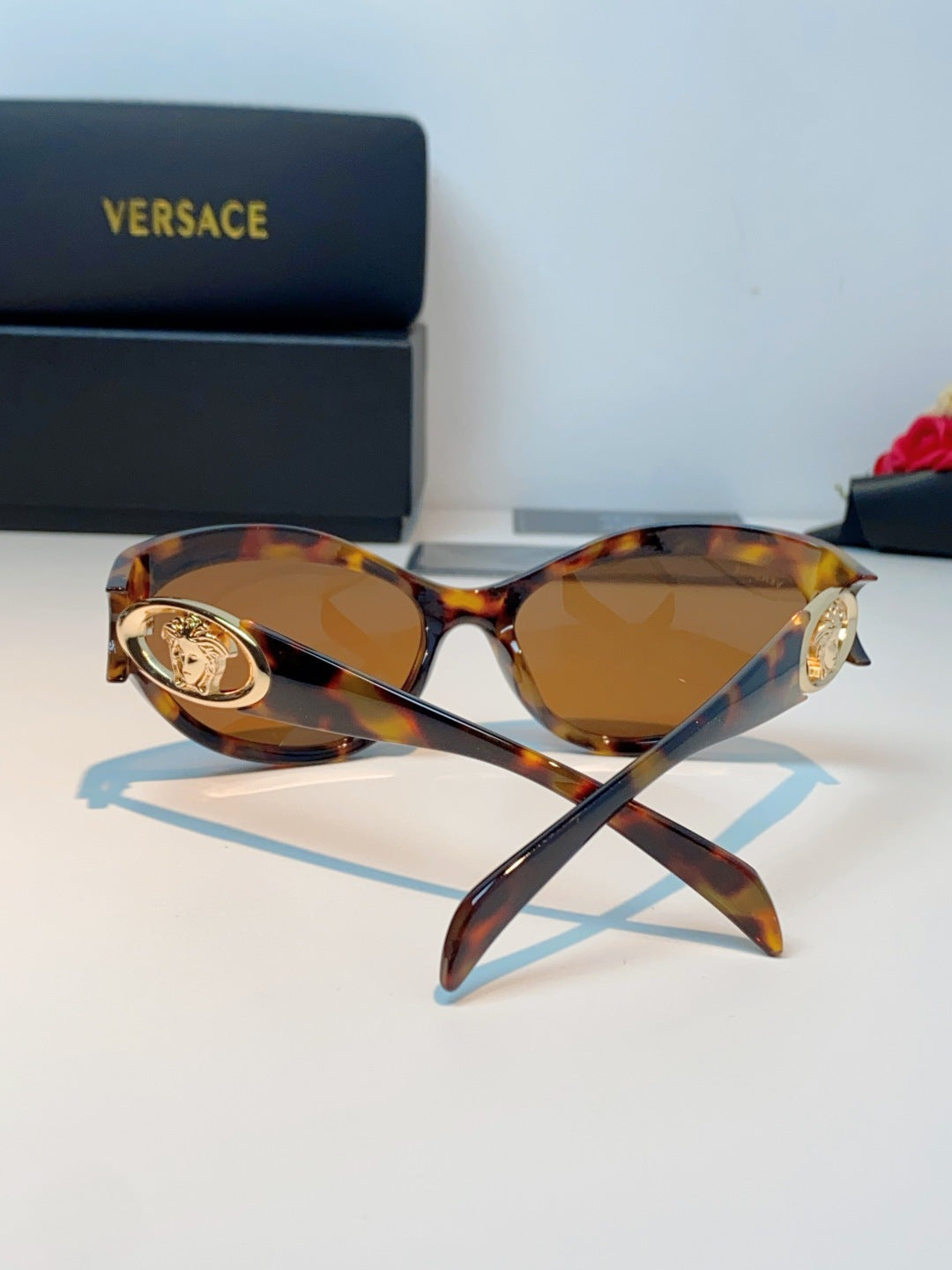 Versace Cat-Eye Brown Lens Sunglasses for Women - 935356 - detail image 3