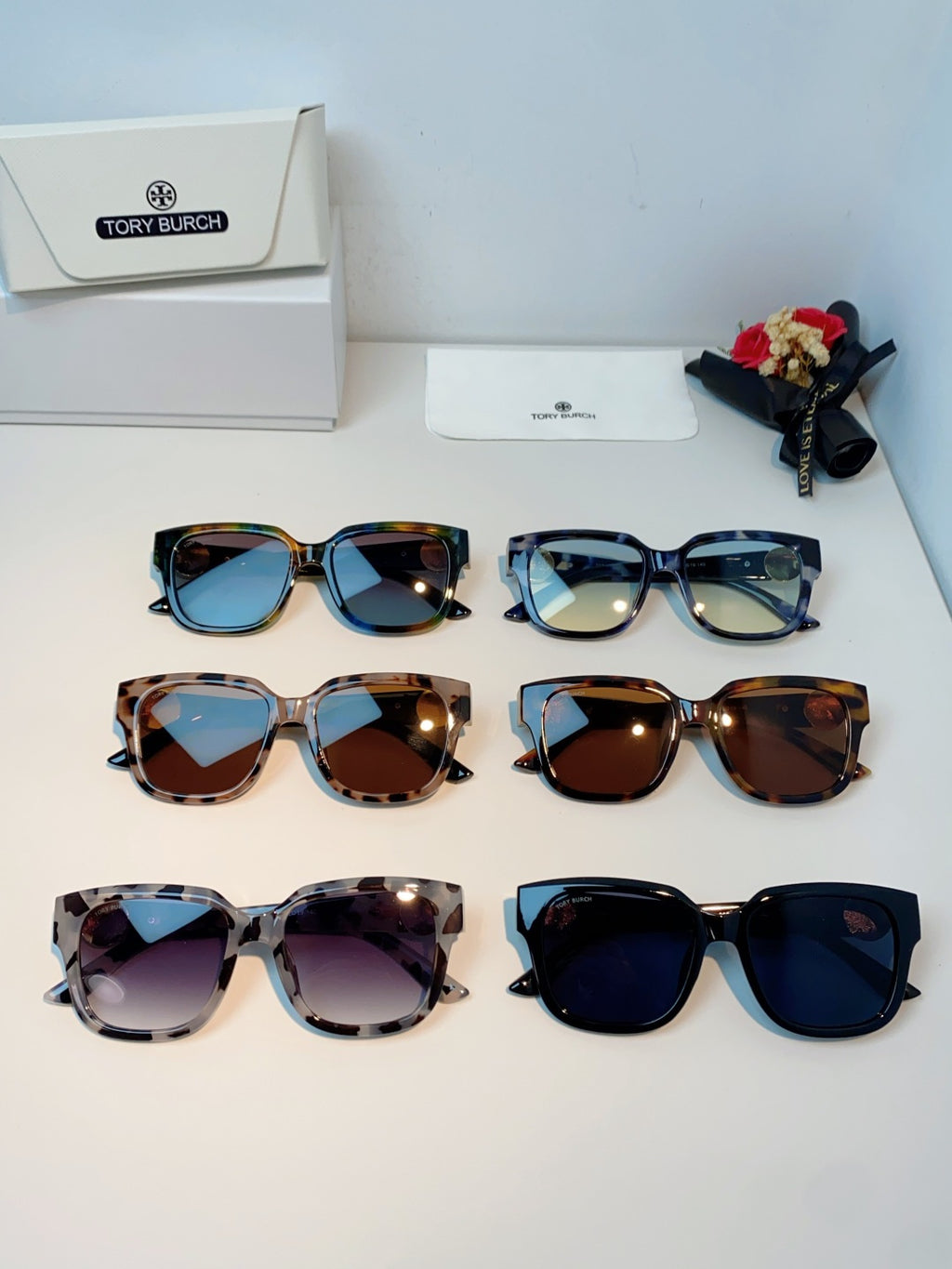 Burberry Oversized Blue Lens Sunglasses for Women - 432480 - detail image 12