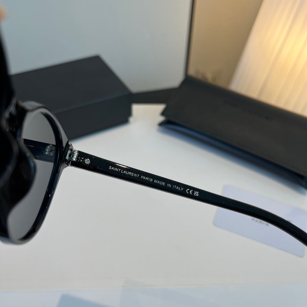 Saint Laurent Oversized Blue Lens Sunglasses for Men & Women - 398779 - detail image 8