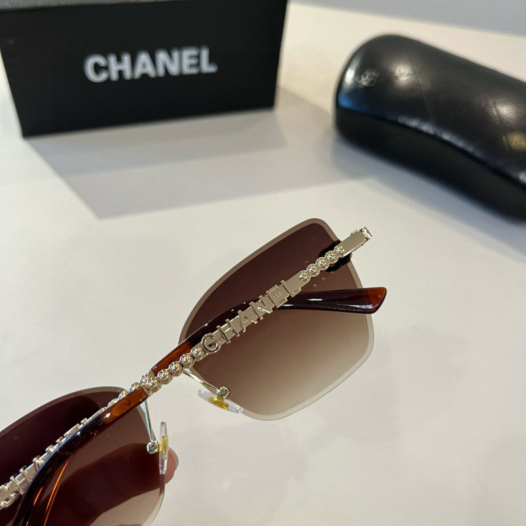 Chanel Oversized Brown Lens Sunglasses for Men & Women - 358027 - detail image 7