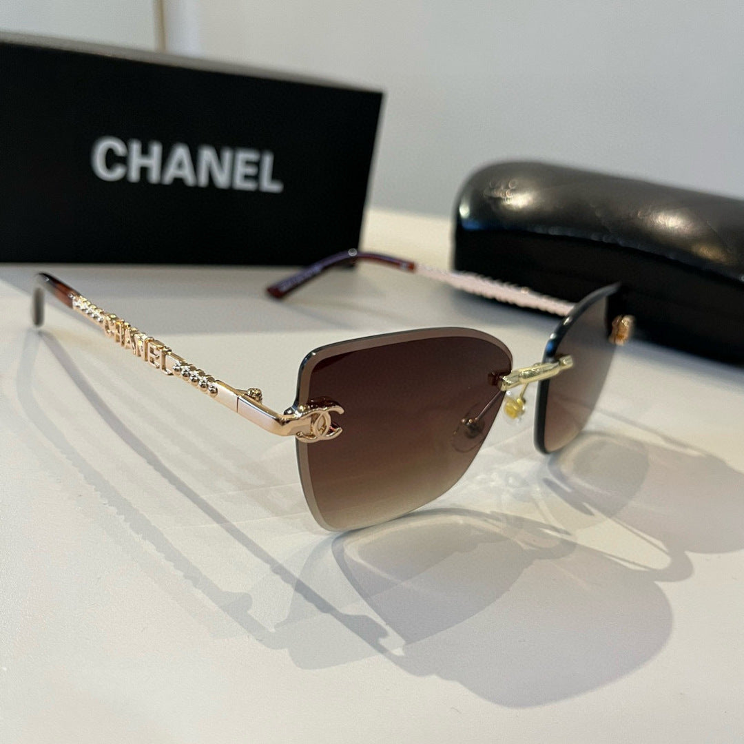 Chanel Oversized Brown Lens Sunglasses for Men & Women - 358027
