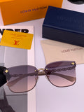 Louis Vuitton L7101 Square Gray Lens Sunglasses for Men & Women