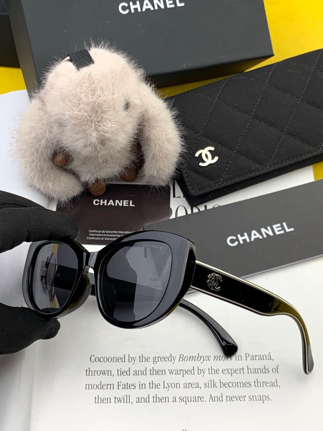 Chanel CH3991 Polarized Round Silver Lens Sunglasses for Women - 934432 - detail image 3