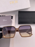 Dior CD1277 Polarized Square Red Lens Sunglasses for Women - 934548