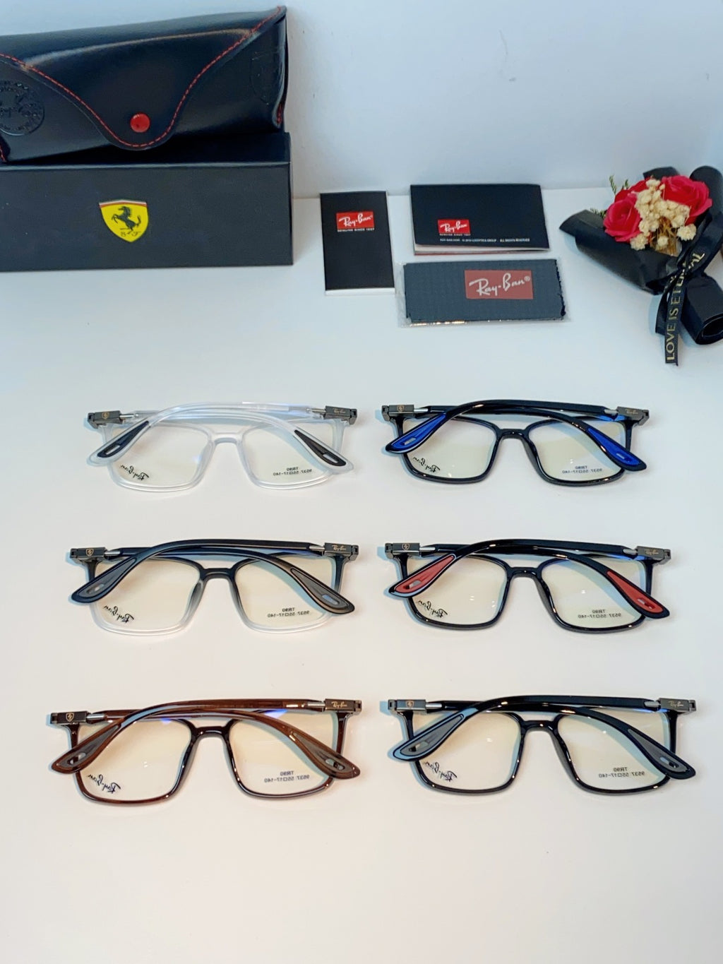 Ray-Ban Blue-Light Acetate Fashion Silver Lens Sunglasses for Men & W - 488280 - detail image 11