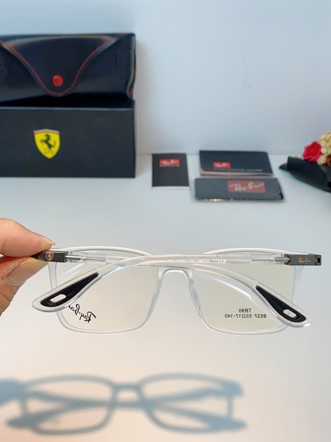 Ray-Ban Blue-Light Acetate Fashion Silver Lens Sunglasses for Men & W - 488280 - detail image 5