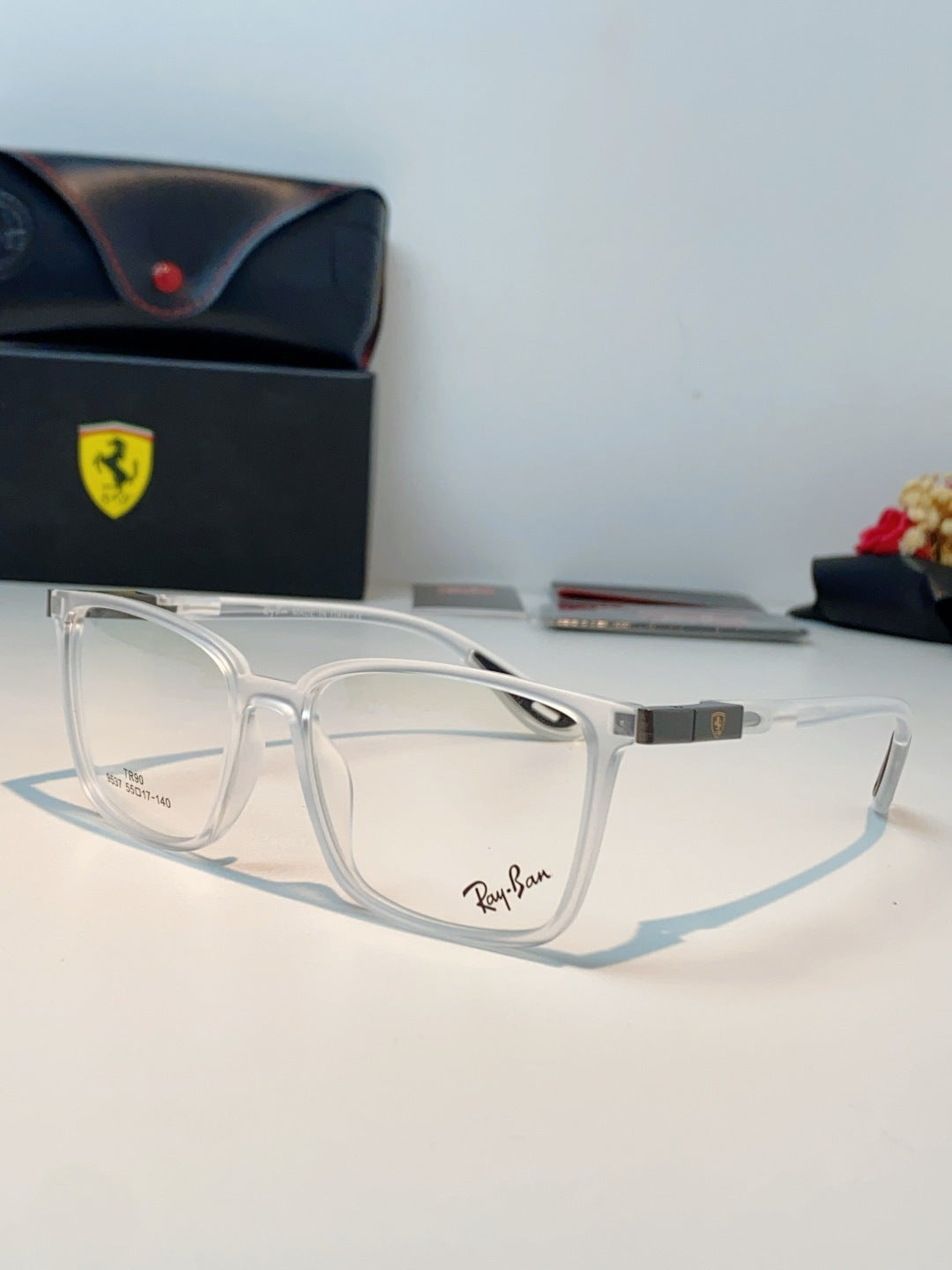 Ray-Ban Blue-Light Acetate Fashion Silver Lens Sunglasses for Men & W - 488280