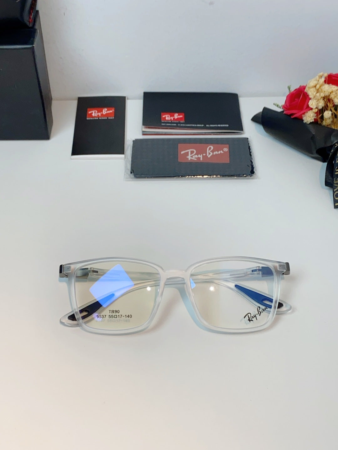 Ray-Ban Blue-Light Acetate Fashion Silver Lens Sunglasses for Men & W - 488280 - detail image 9