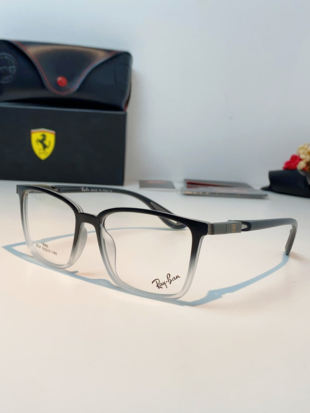 Ray-Ban Blue-Light Acetate Fashion Silver Lens Sunglasses for Men & W - 488281