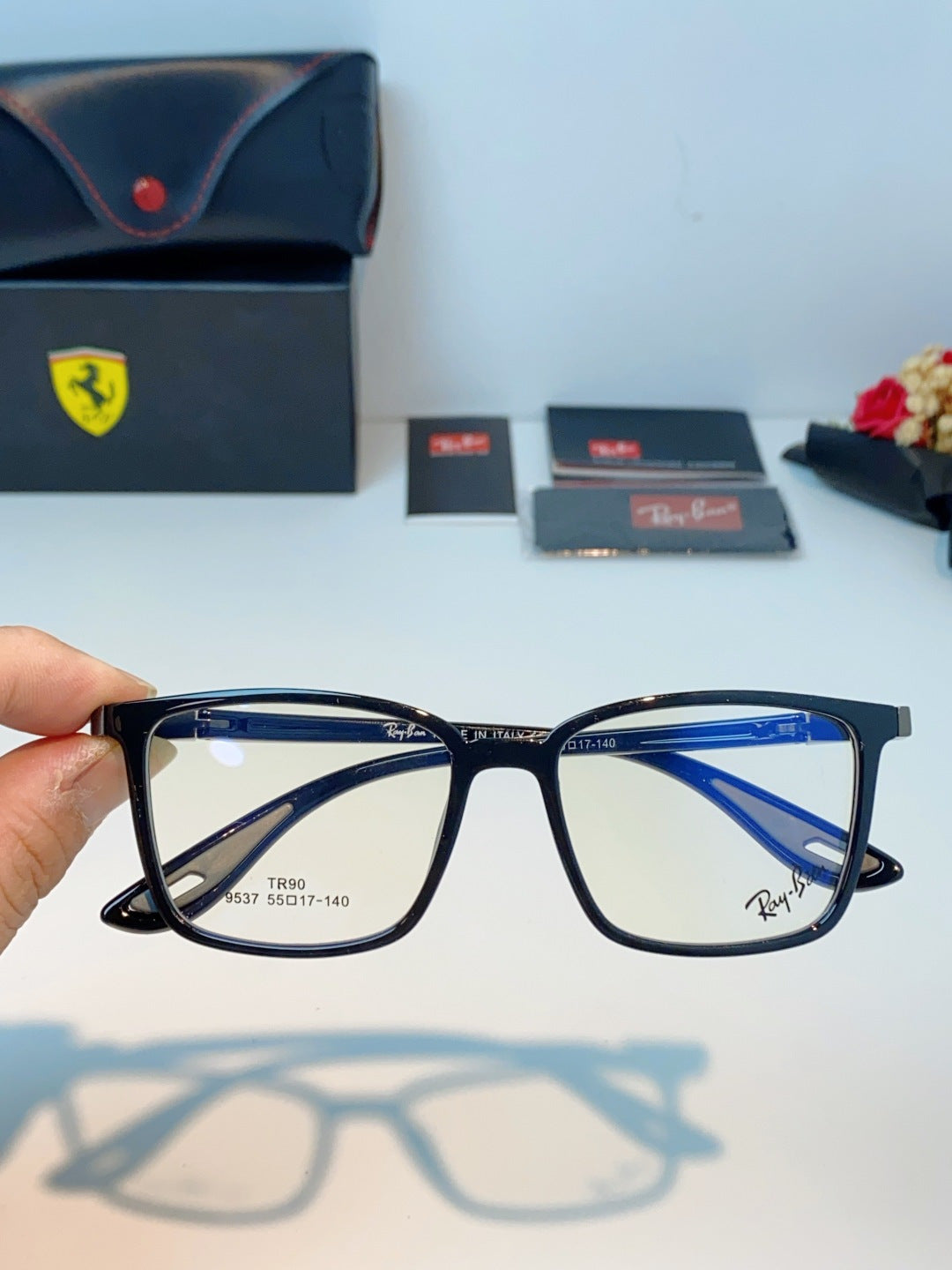 Ray-Ban Blue-Light Acetate Fashion Silver Lens Sunglasses for Men & W - 998580 - detail image 4