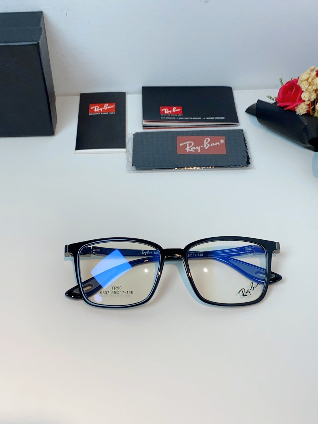 Ray-Ban Blue-Light Acetate Fashion Silver Lens Sunglasses for Men & W - 998580 - detail image 9