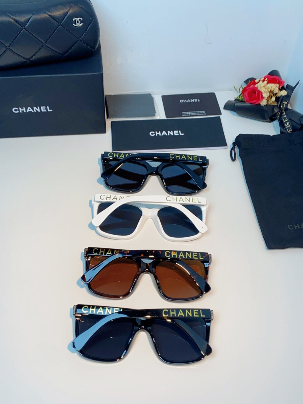 Chanel Polarized Oversized Blue Lens Sunglasses for Men & Women - 997742 - detail image 11