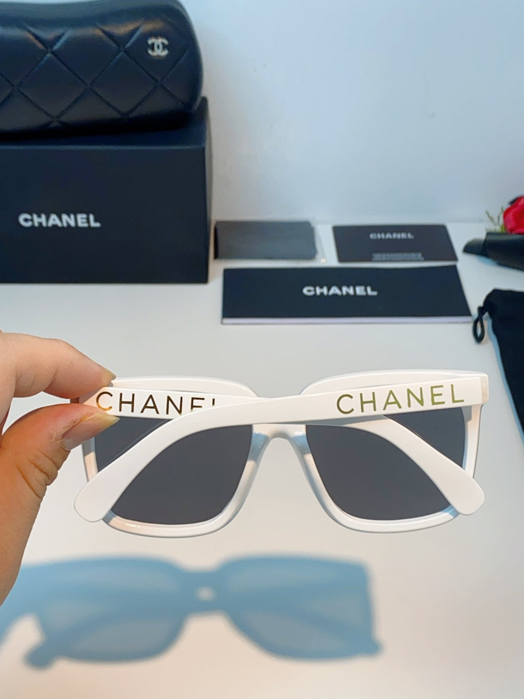 Chanel Polarized Oversized Gray Lens Sunglasses for Men & Women - 997743 - detail image 5
