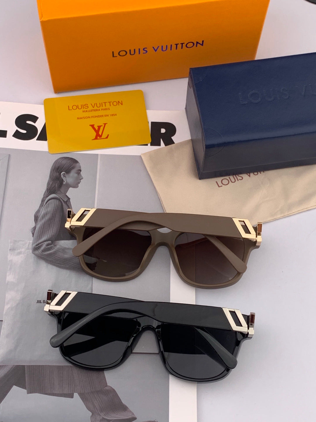 Louis Vuitton L5516 Polarized Square Brown Lens Sunglasses for Men & - 997439 - detail image 6