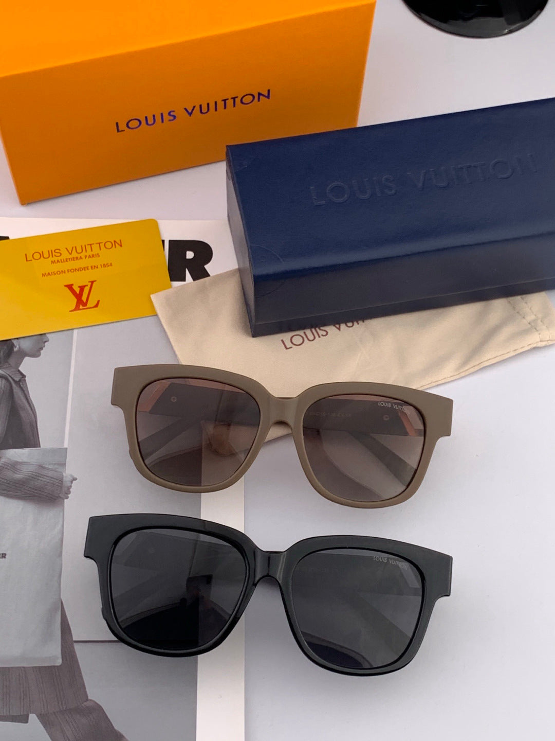 Louis Vuitton L5516 Polarized Square Brown Lens Sunglasses for Men & - 997439 - detail image 7
