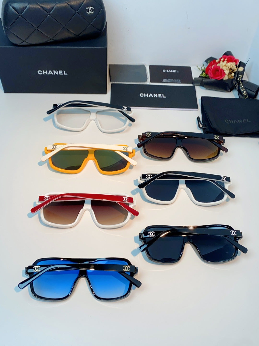 Chanel CH9158 Oversized Brown Lens Sunglasses for Men & Women - 493534 - detail image 11