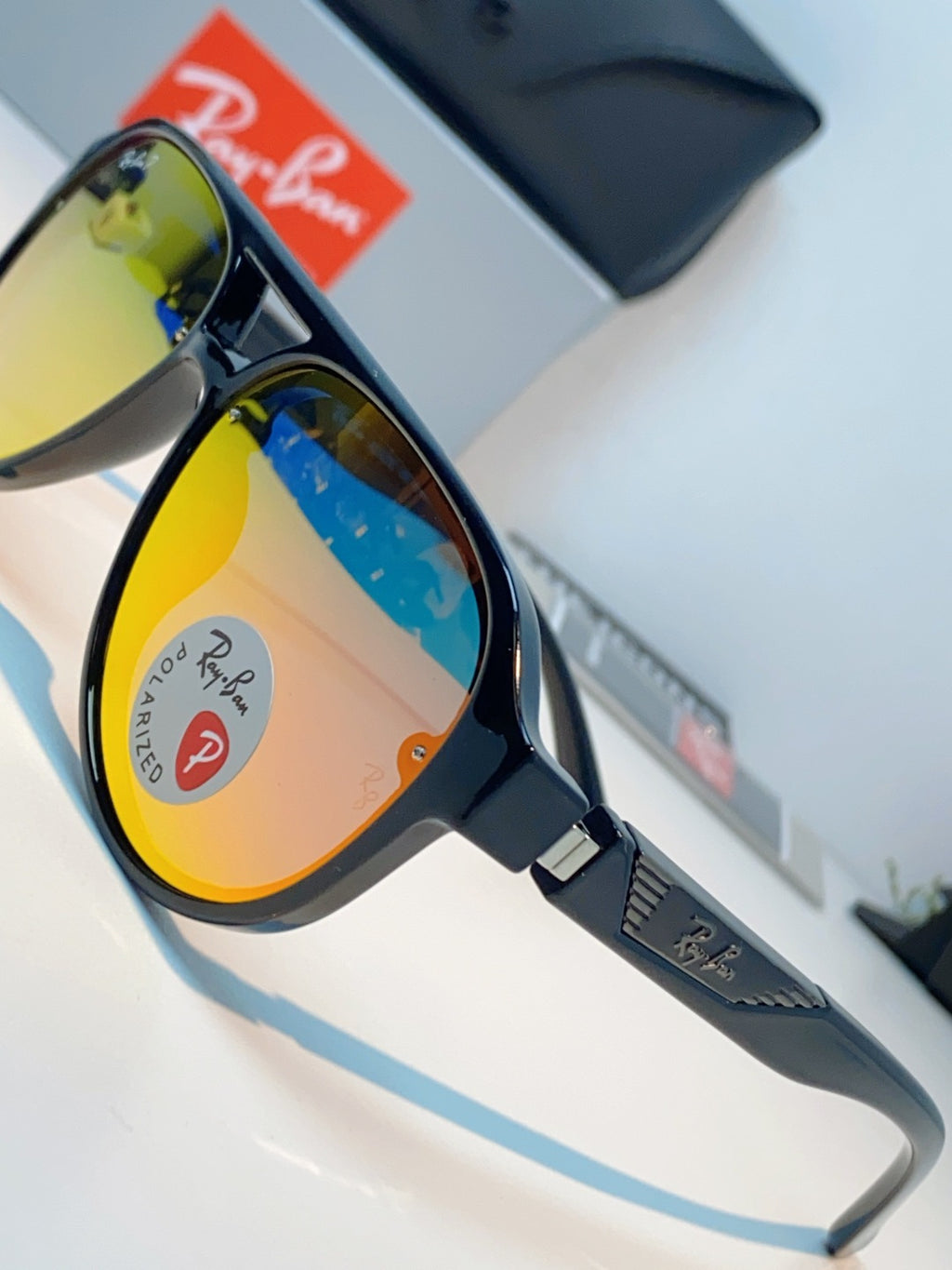 Ray-Ban RB8972 Aviator Orange Lens Sunglasses for Men & Women - detail image 7