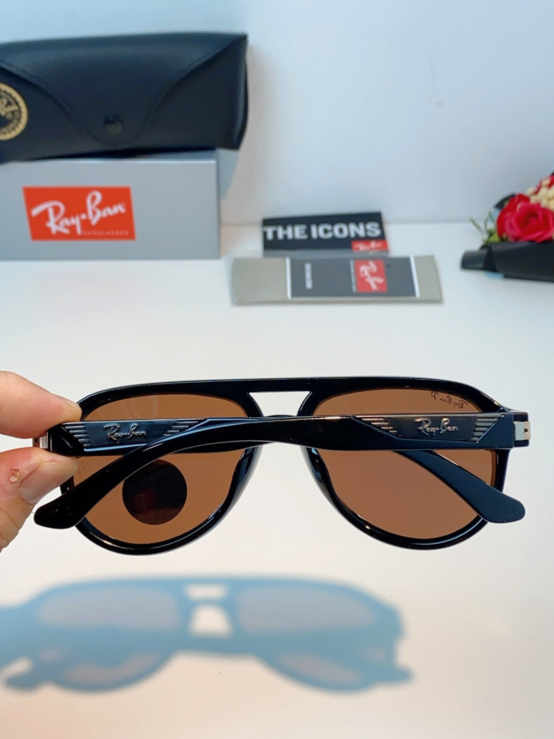 Ray-Ban RB8972 Aviator Blue Lens Sunglasses for Men & Women - 399544 - detail image 5