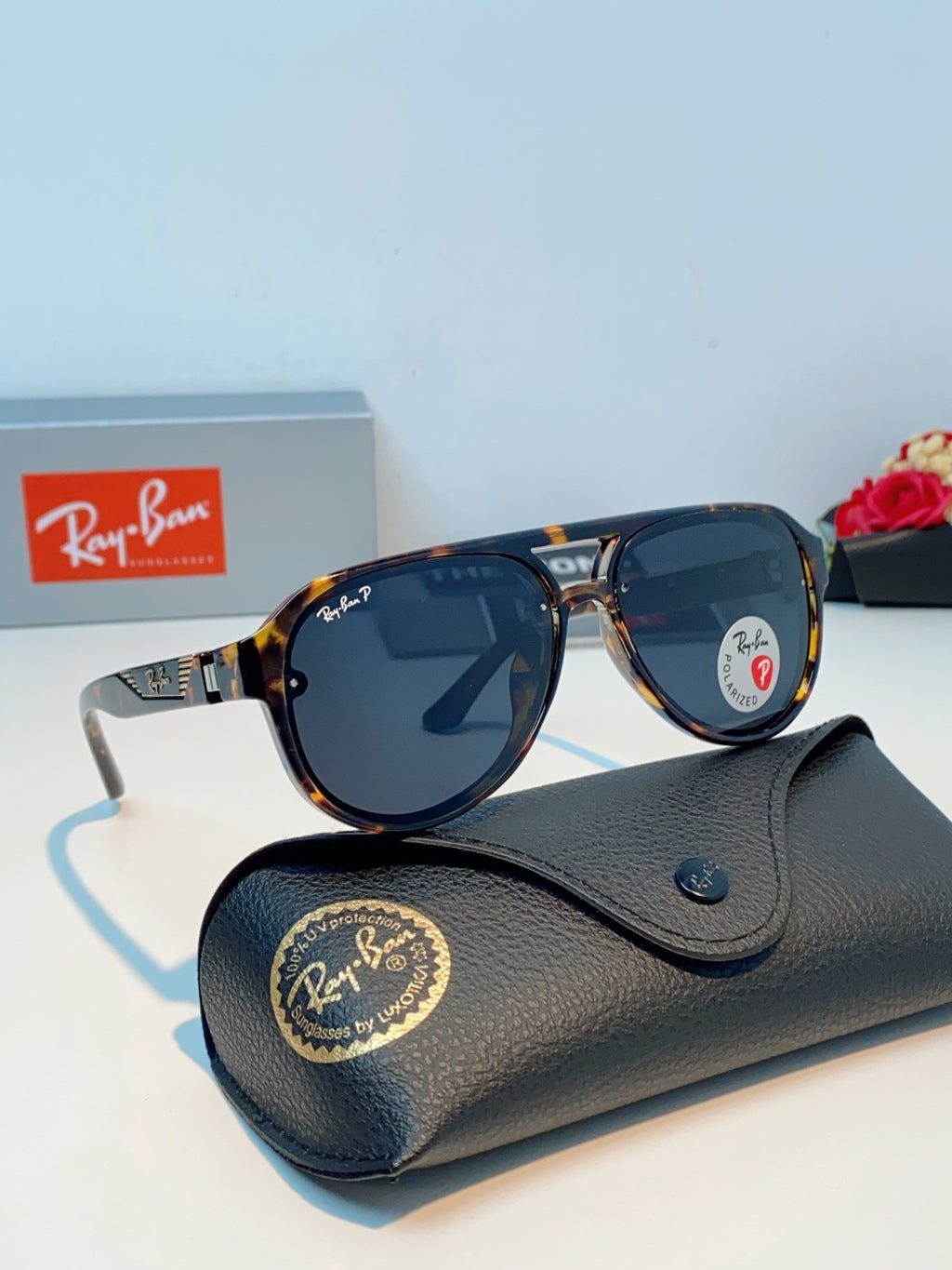 Ray-Ban RB8972 Aviator Black Lens Sunglasses for Men & Women - 488207 - detail image 10