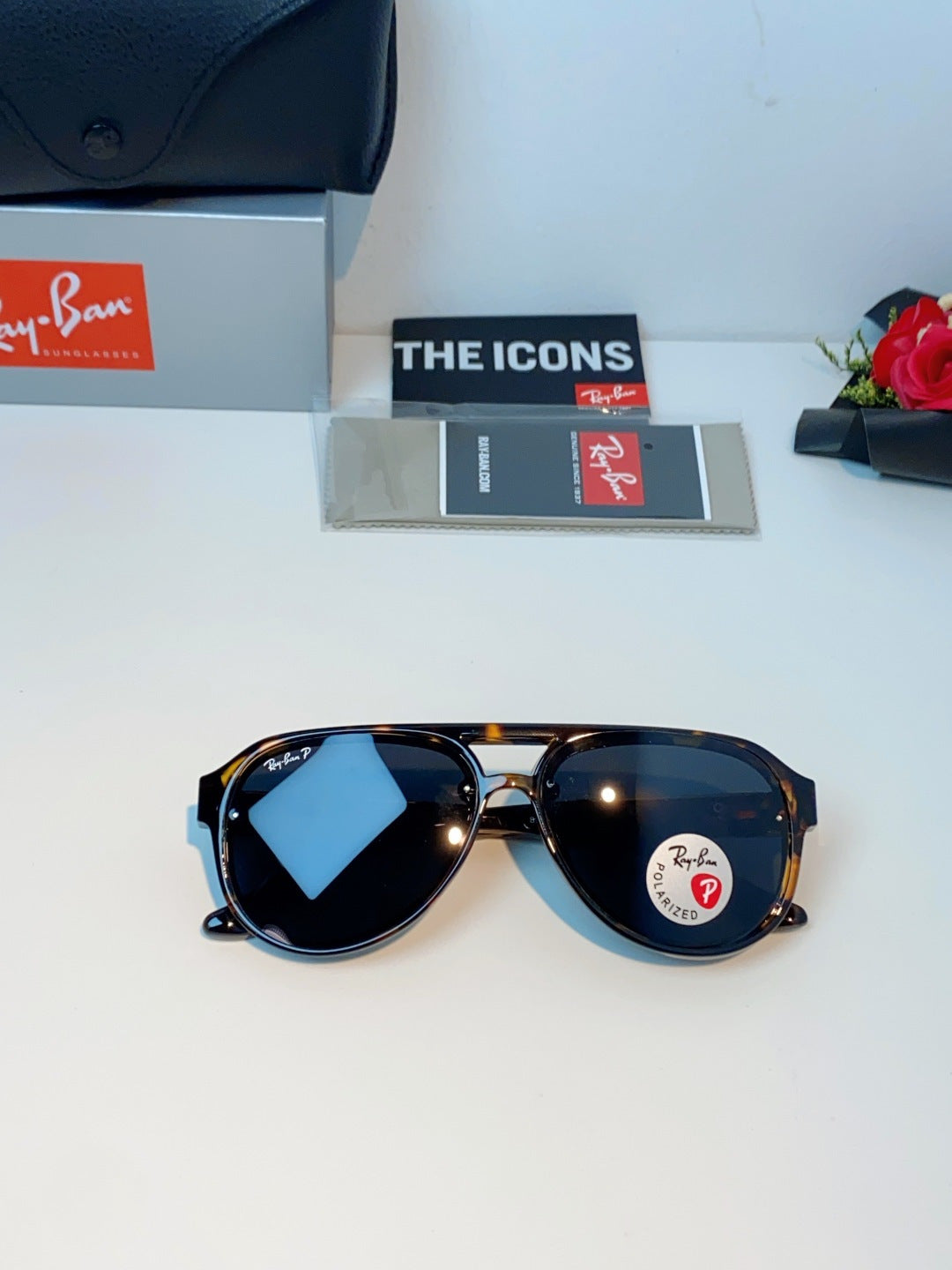 Ray-Ban RB8972 Aviator Black Lens Sunglasses for Men & Women - 488207 - detail image 9