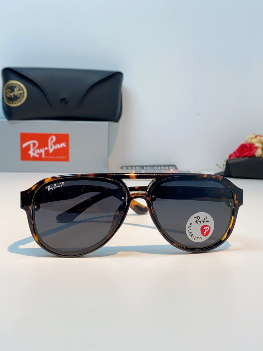 Ray-Ban RB8972 Aviator Black Lens Sunglasses for Men & Women - 488207 - detail image 2