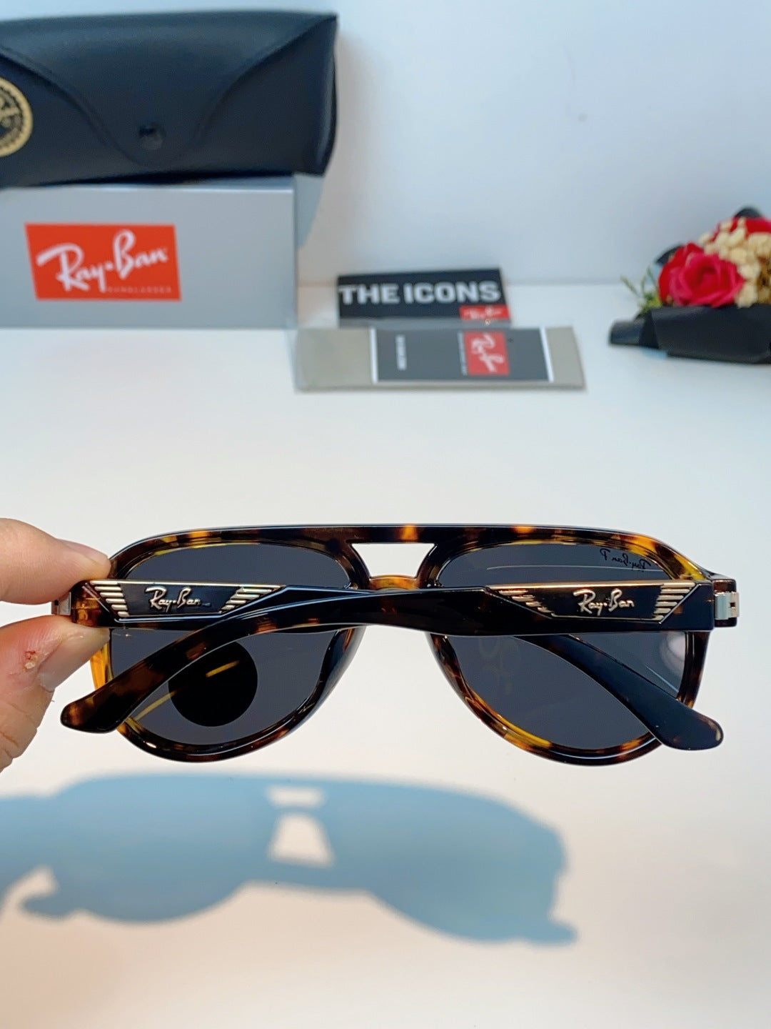 Ray-Ban RB8972 Aviator Black Lens Sunglasses for Men & Women - 488207 - detail image 5