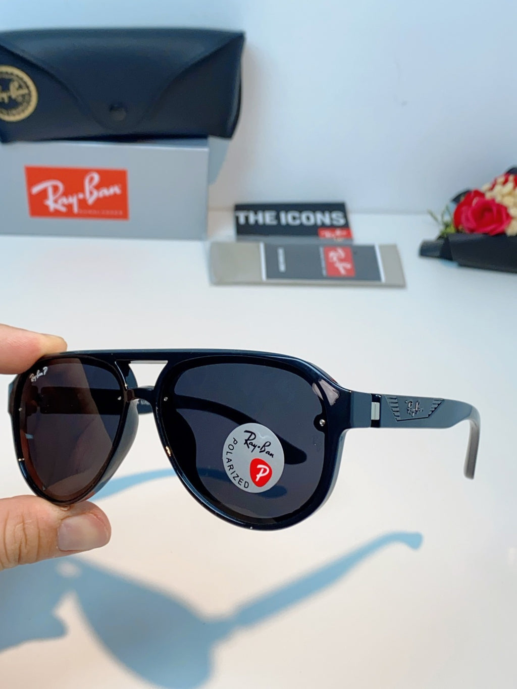 Ray-Ban RB8972 Aviator Black Lens Sunglasses for Men & Women - 399548 - detail image 6