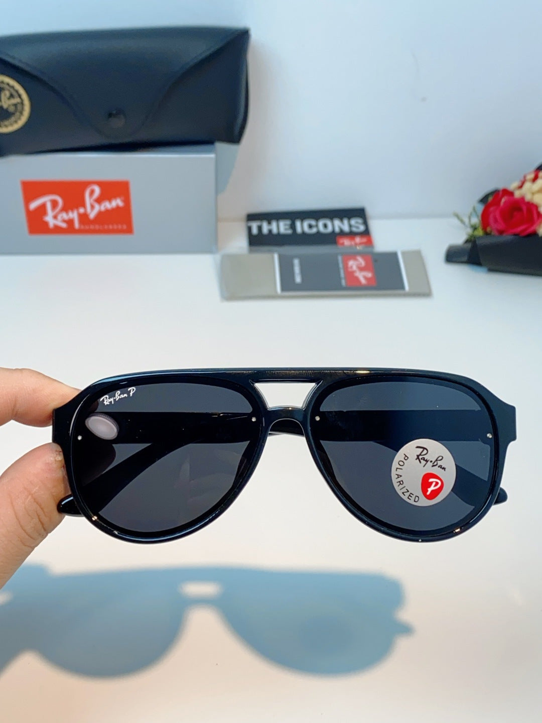 Ray-Ban RB8972 Aviator Black Lens Sunglasses for Men & Women - 399548 - detail image 4