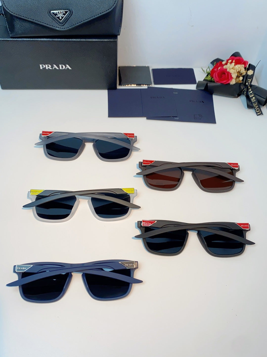 Prada Polarized Fashion Orange Lens Sunglasses for Men - 398946 - detail image 11