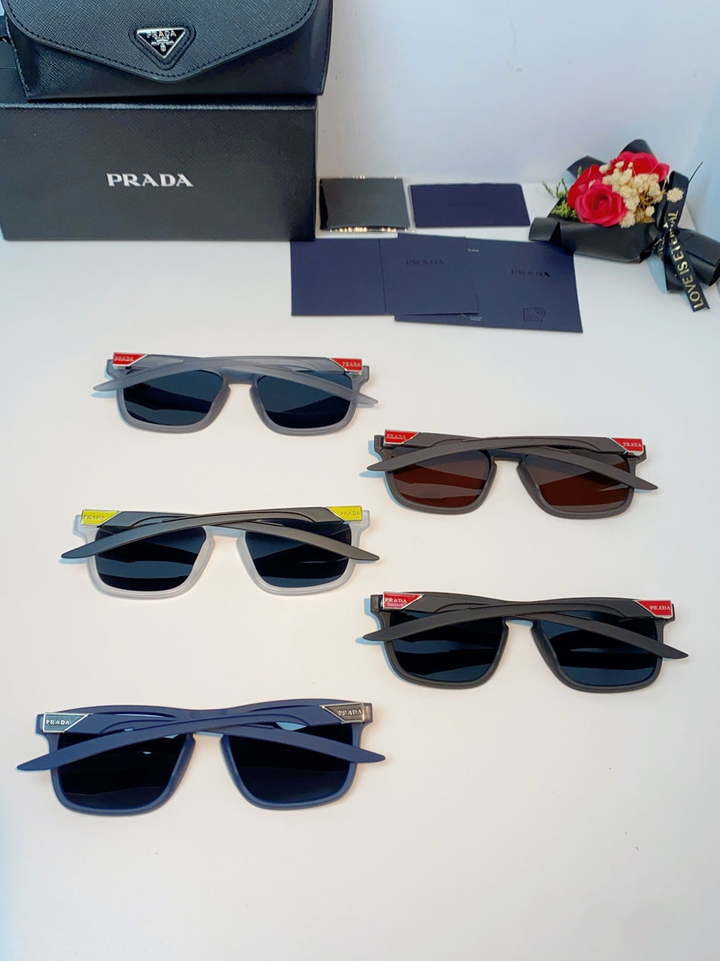 Prada Polarized Fashion Black Lens Sunglasses for Men - 398943 - detail image 11