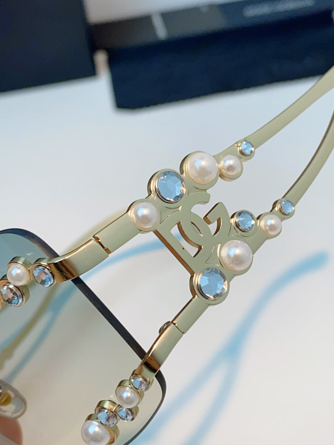 Dolce & Gabbana DG2323 Metal Oversized Silver Lens Sunglasses for Men & Women - detail image 8