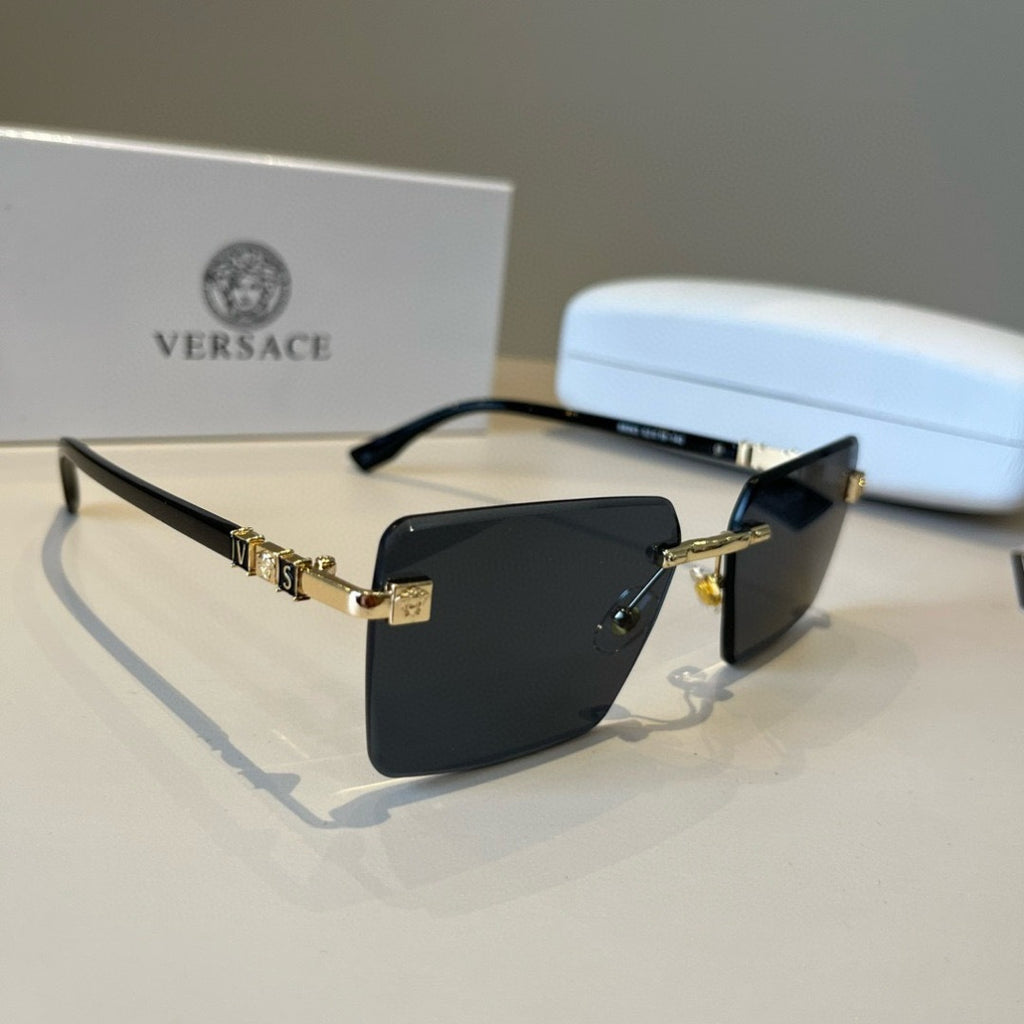 Versace Fashion Silver Lens Sunglasses for Men & Women - 383071