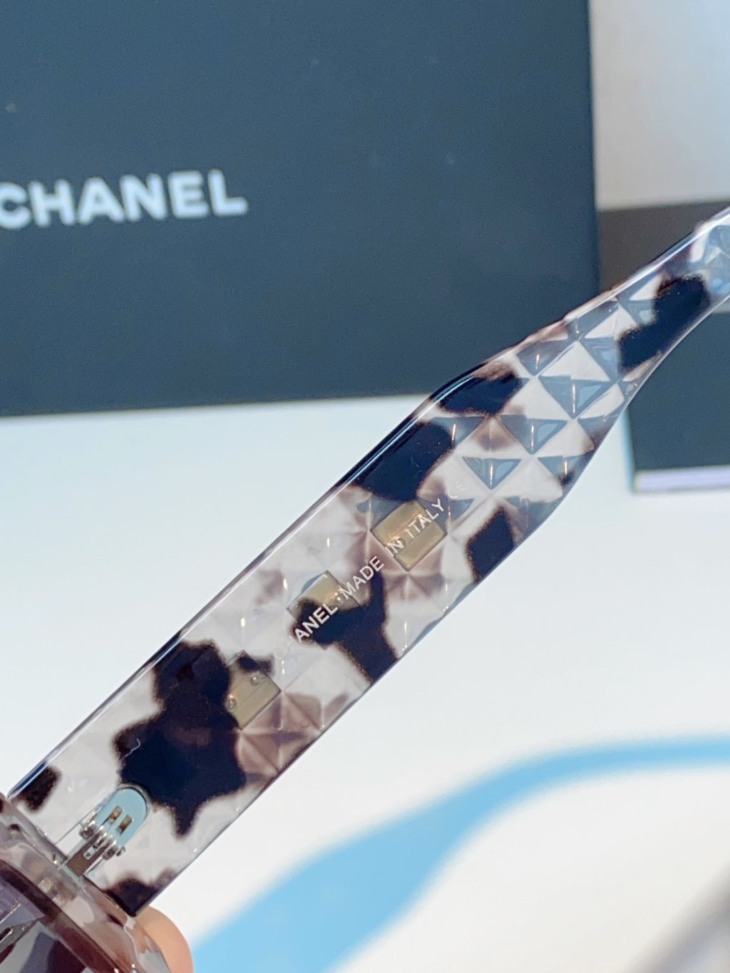 Chanel Oval Gray Lens Sunglasses for Women - 132370 - detail image 8
