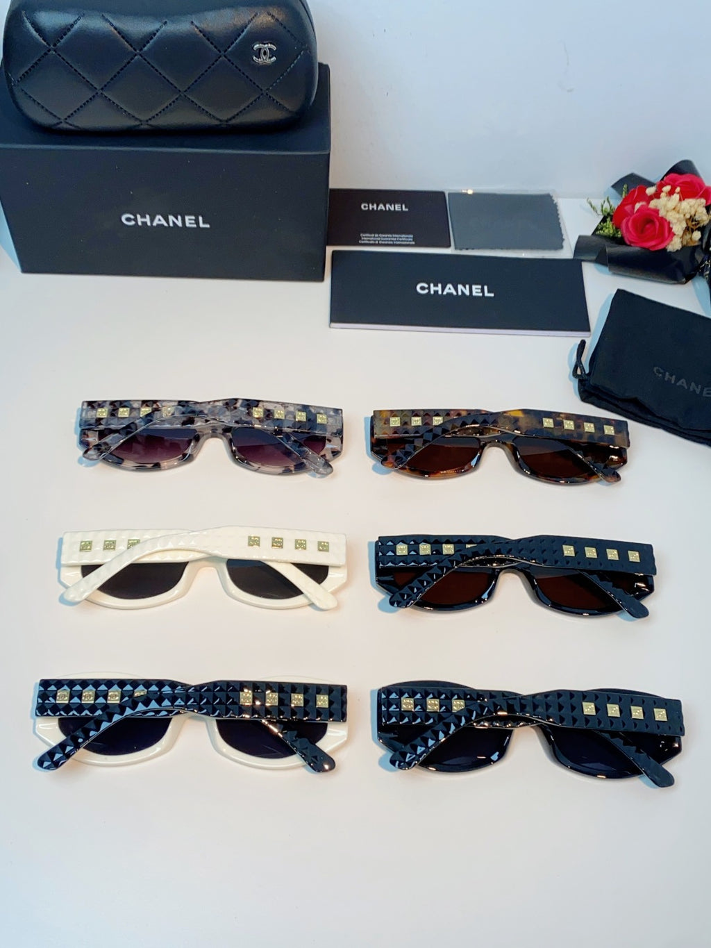 Chanel Oval Brown Lens Sunglasses for Women - 398600 - detail image 11