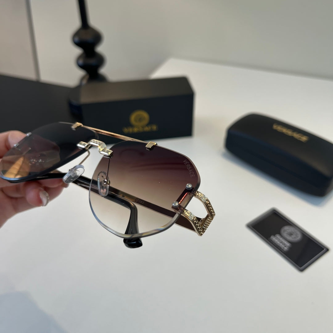 Versace Fashion Silver Lens Sunglasses for Men - 132626 - detail image 7