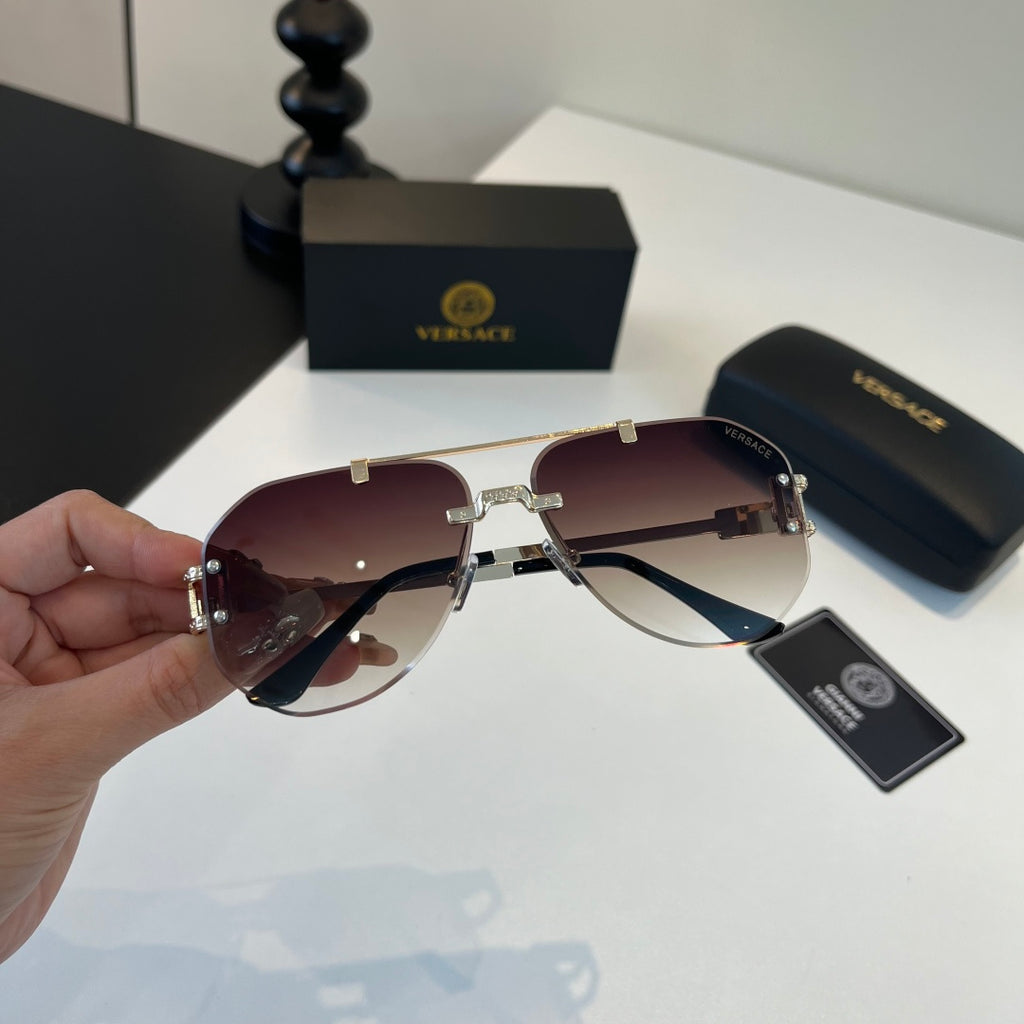 Versace Fashion Silver Lens Sunglasses for Men - 416368 - detail image 6