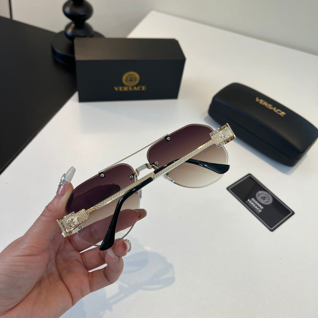Versace Fashion Silver Lens Sunglasses for Men - 416368 - detail image 9