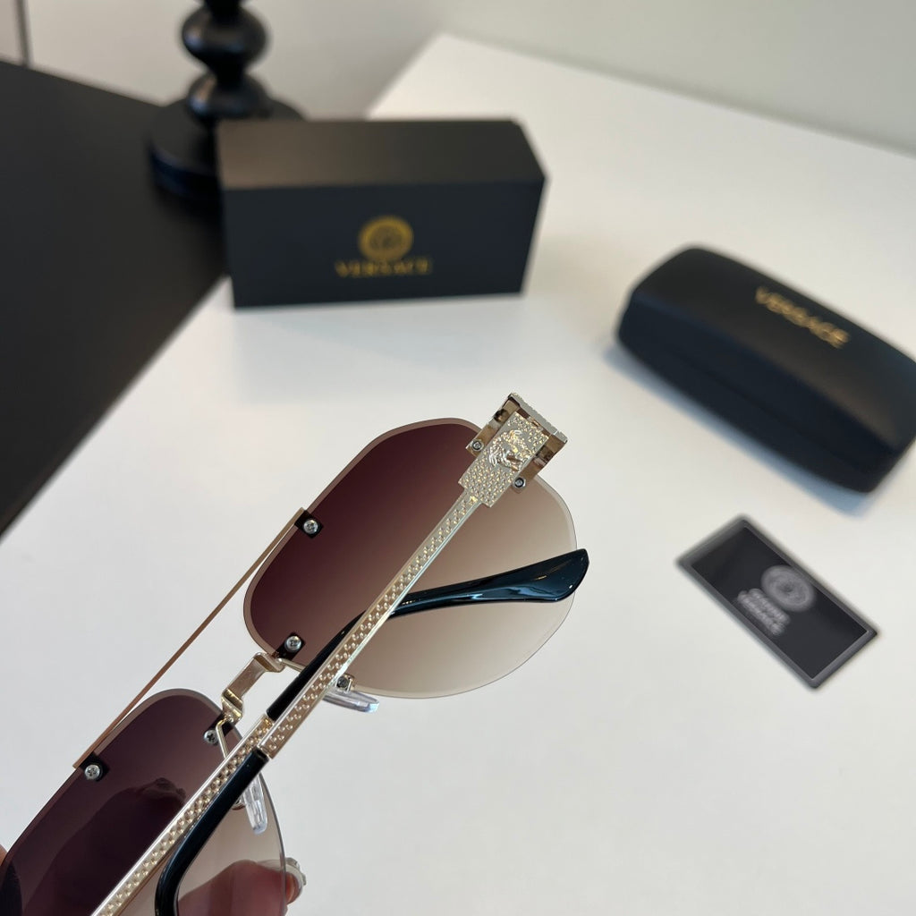 Versace Fashion Silver Lens Sunglasses for Men - 132626 - detail image 8