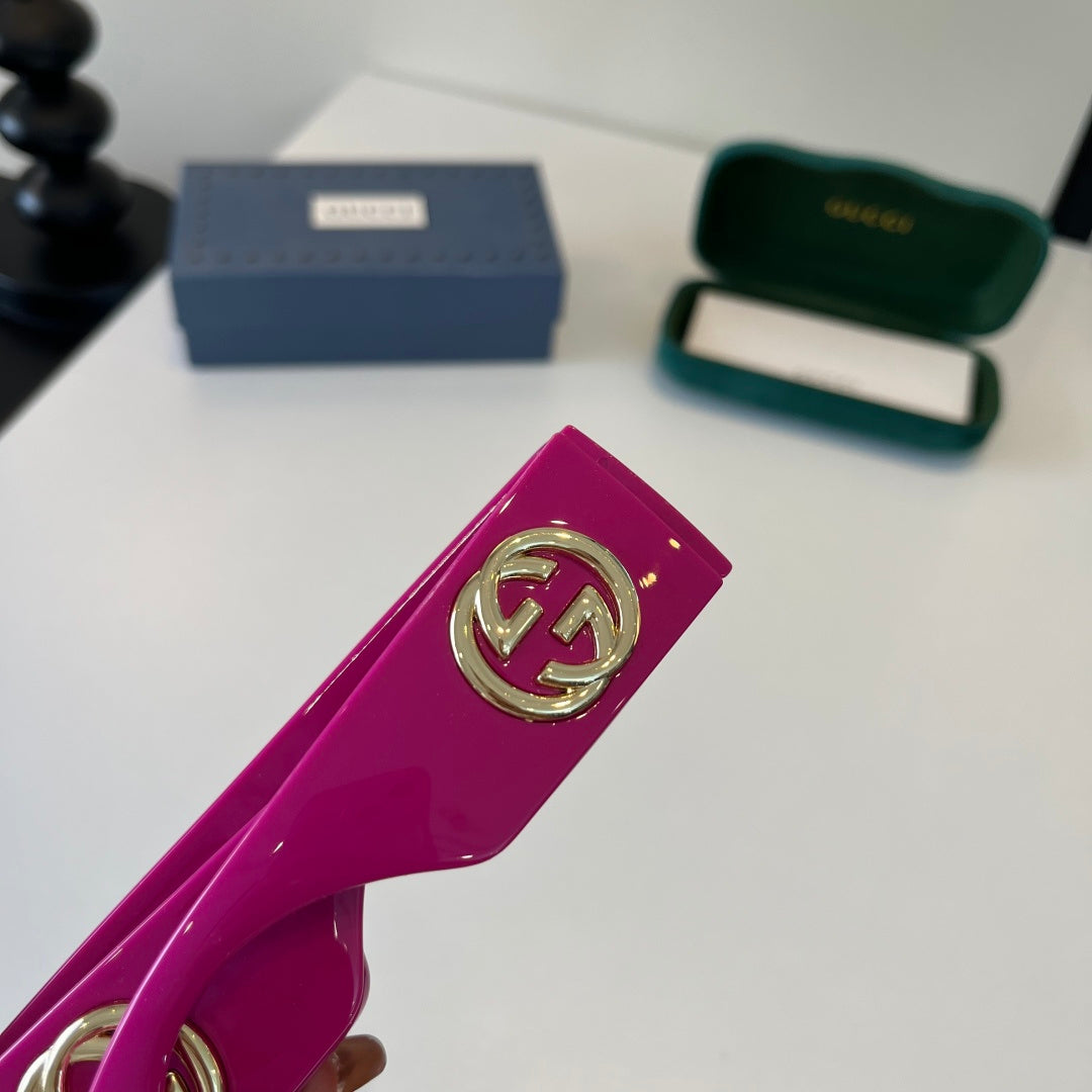 Gucci Oversized Purple Lens Sunglasses for Men & Women - 371484 - detail image 5