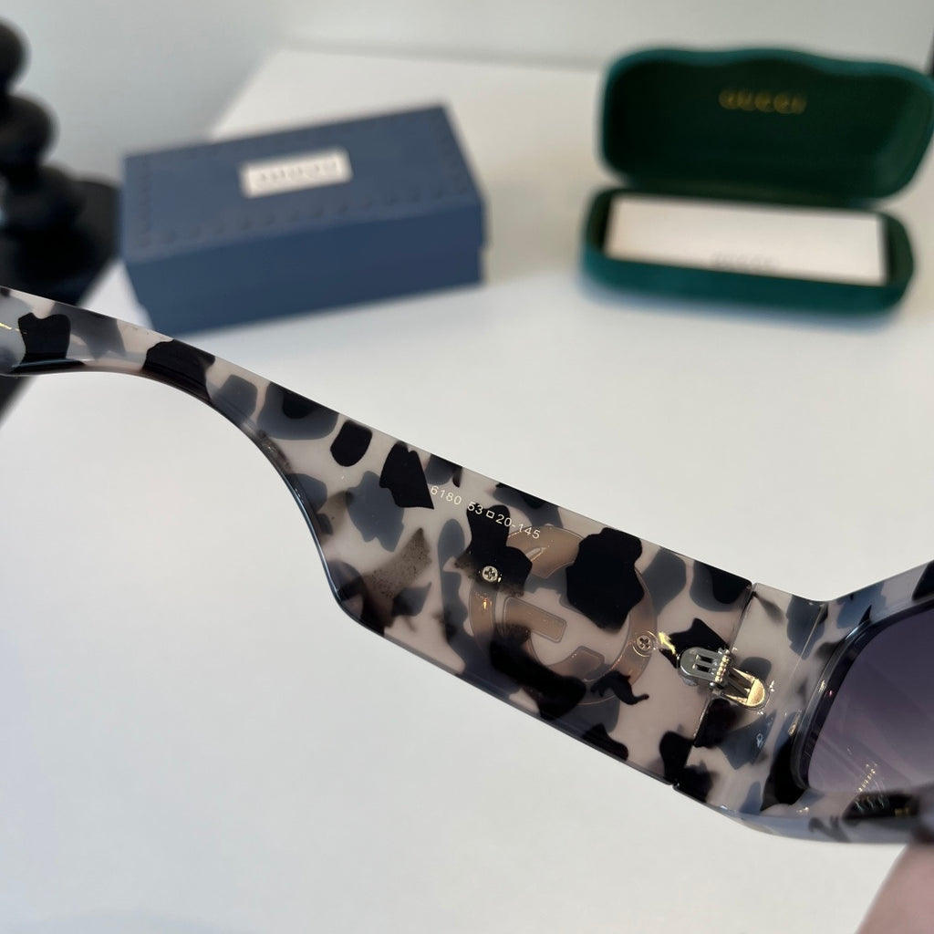 Gucci Oversized Silver Lens Sunglasses for Men & Women - 371486 - detail image 7